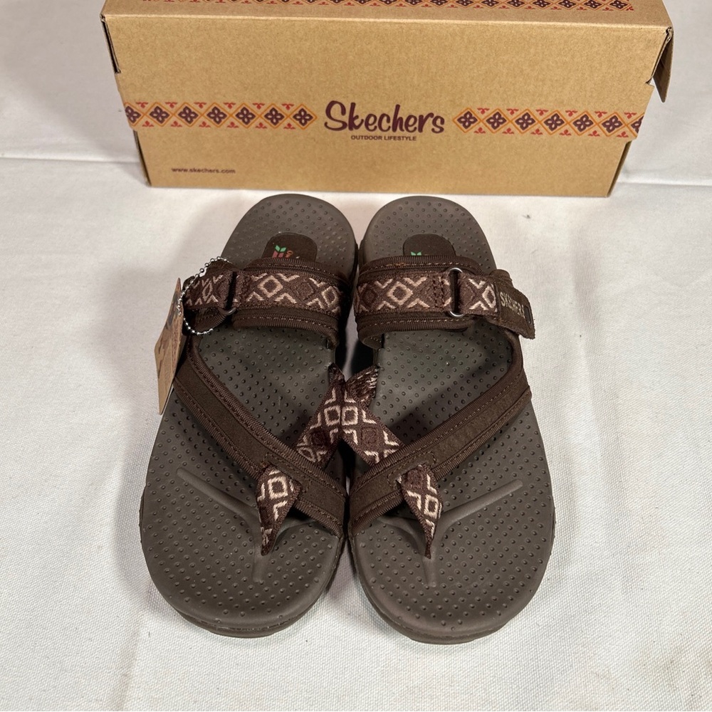 Skechers Reggae Trailway Sandal Women’s Size 6 Chocolate Brown